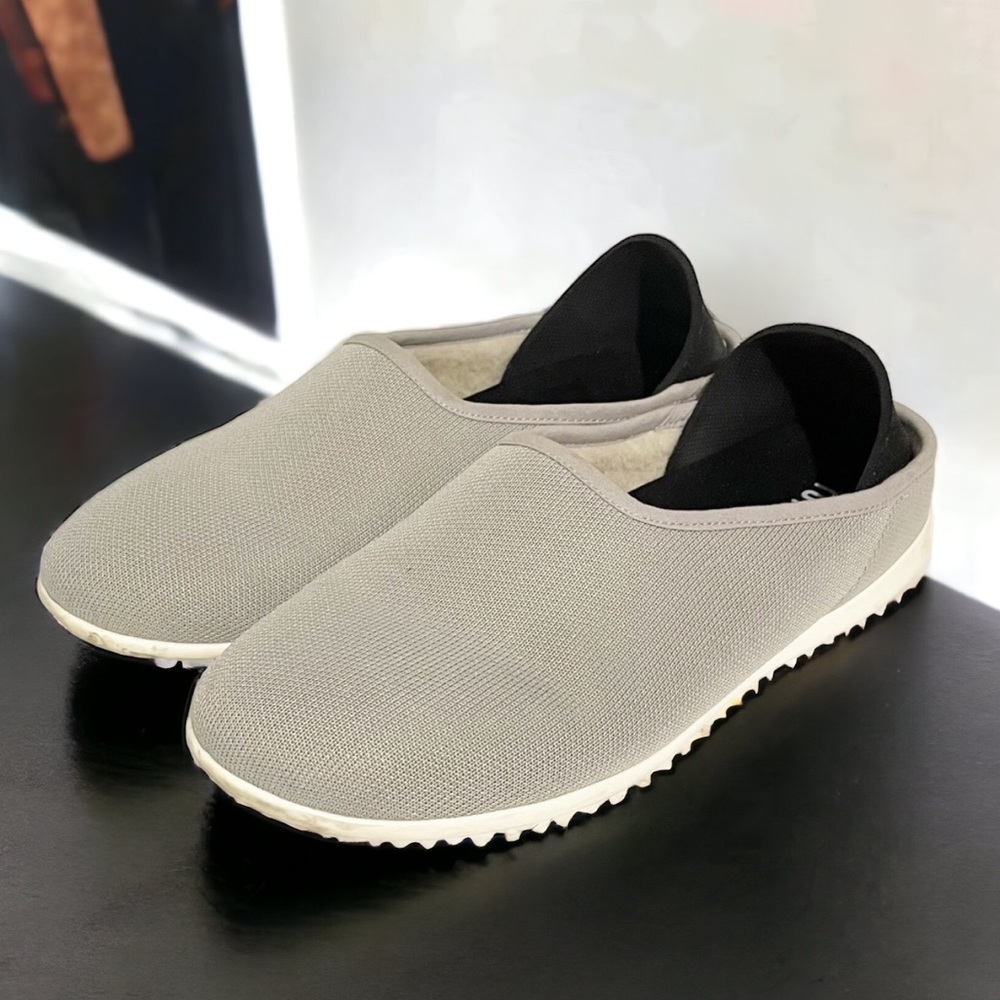 Mahabis Unisex Woman 9.5/10 Men 8 Summer Grey Slipper Shoes